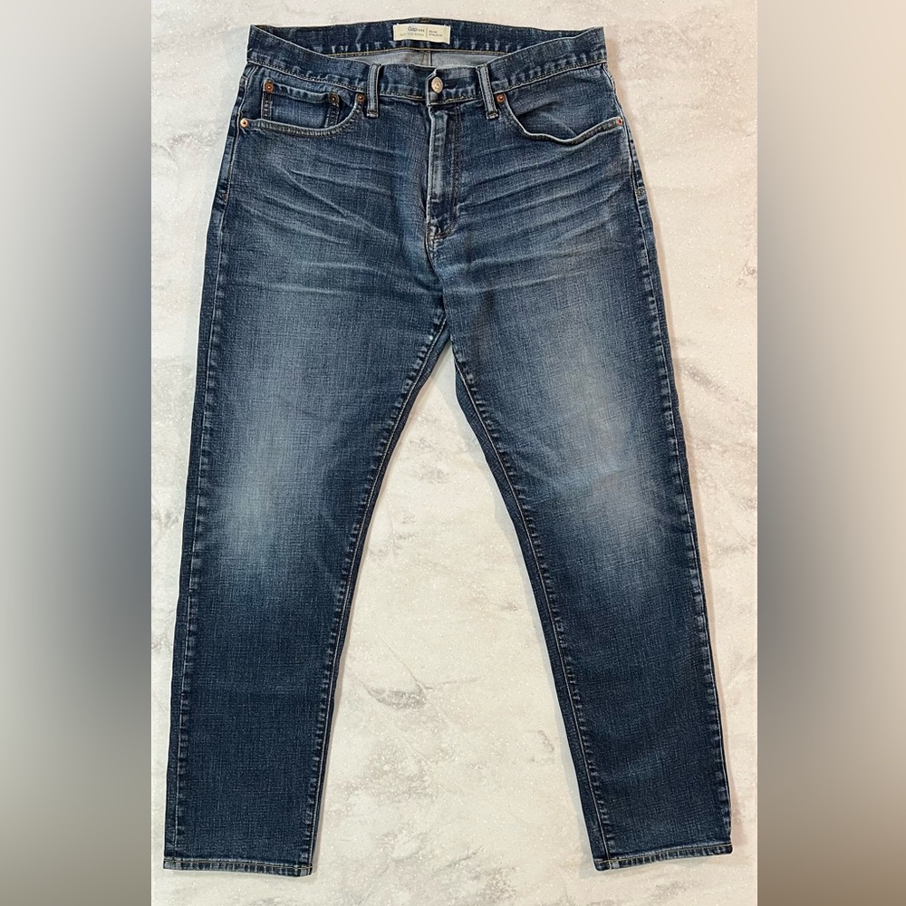 GAP 1969 Medium Wash Athletic Fit Jeans Size 33 X 32